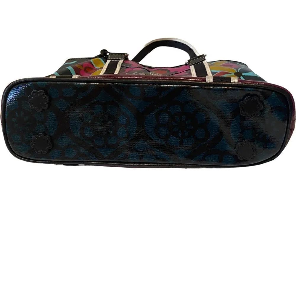 Brighton Colorful Flower Patterned Large Tote. - Picture 6 of 7